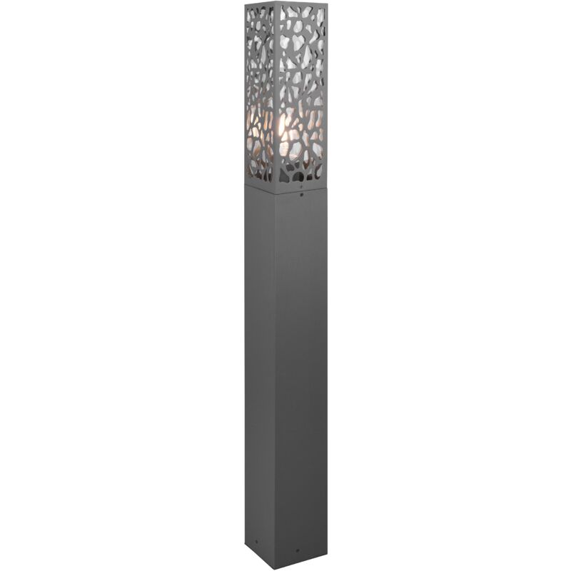 foto del prodotto giordanoshop palo da esterno a led in acciaio antracite