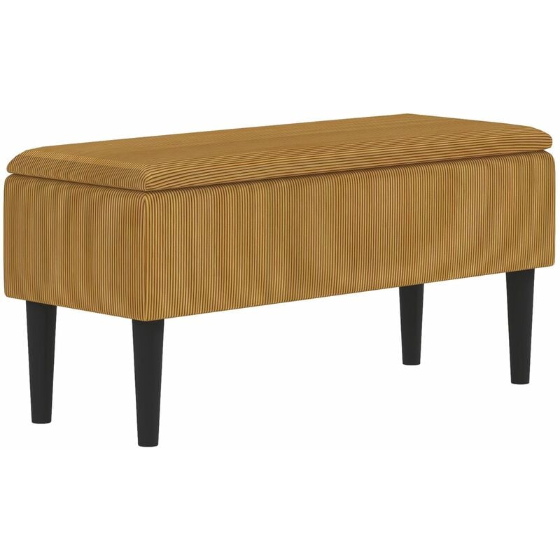 foto del prodotto giordanoshop panca fondoletto 95x38x45 cm in poliestere grigia e nera
