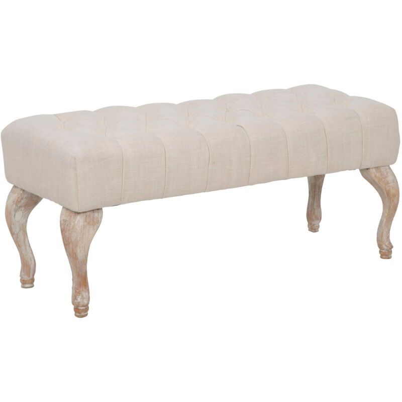 foto del prodotto giordanoshop panchetta provenza 97x42x40 cm legno e mdf e spugna e poliestere