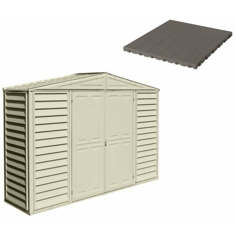 foto del prodotto giordanoshop pavimento per casetta box da giardino 320x81x233 cm in plastica grigio