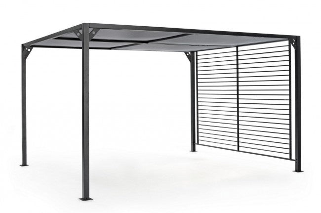 foto del prodotto giordanoshop pergola da giardino 3x3,6xh2,1m noah antracite