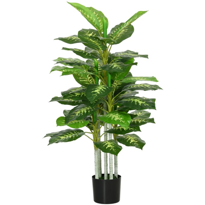 immagine 0 del prodotto giordanoshop pianta artificiale 120 h cm per interni ed esterni con vaso nero