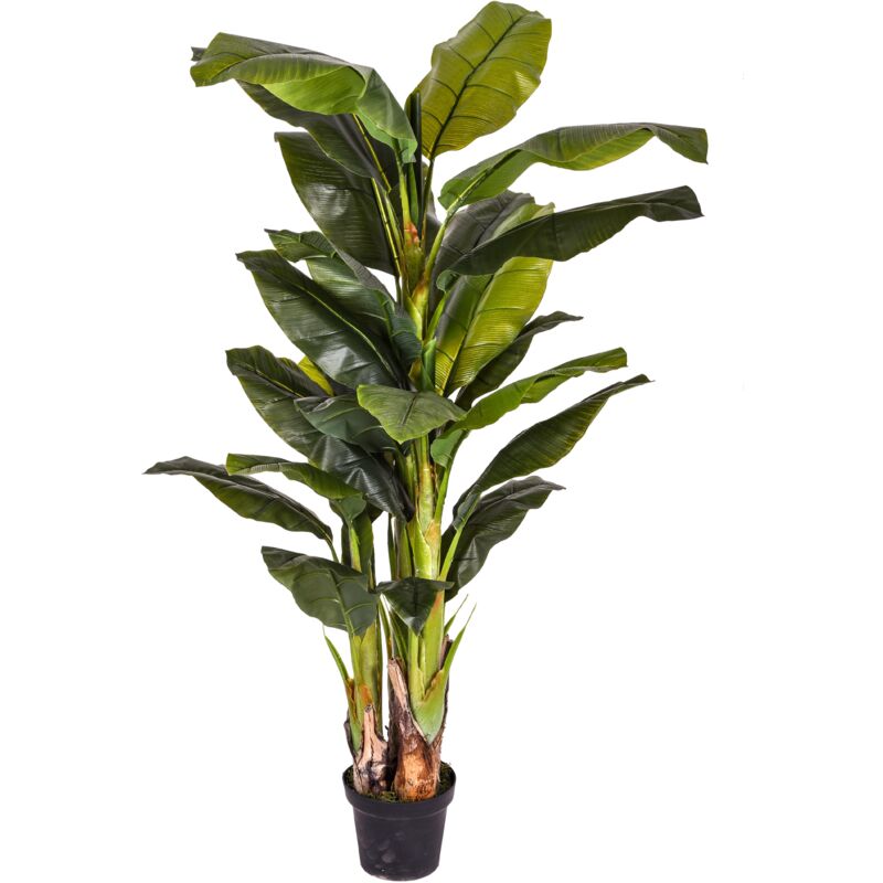 foto del prodotto giordanoshop pianta artificiale banana con vaso h 180 cm
