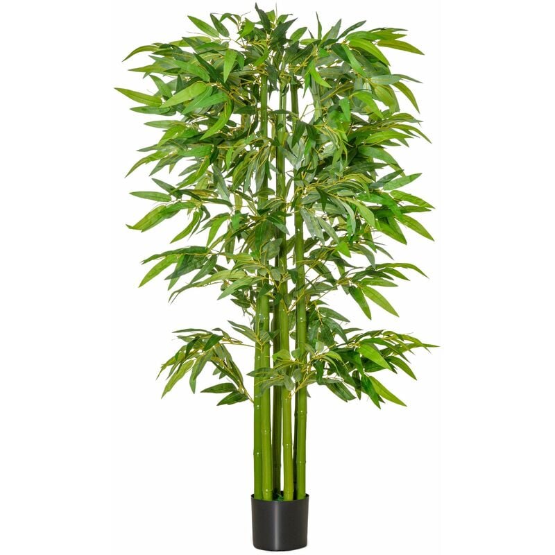 foto del prodotto giordanoshop pianta artificiale di bamb h160 cm con vaso verde