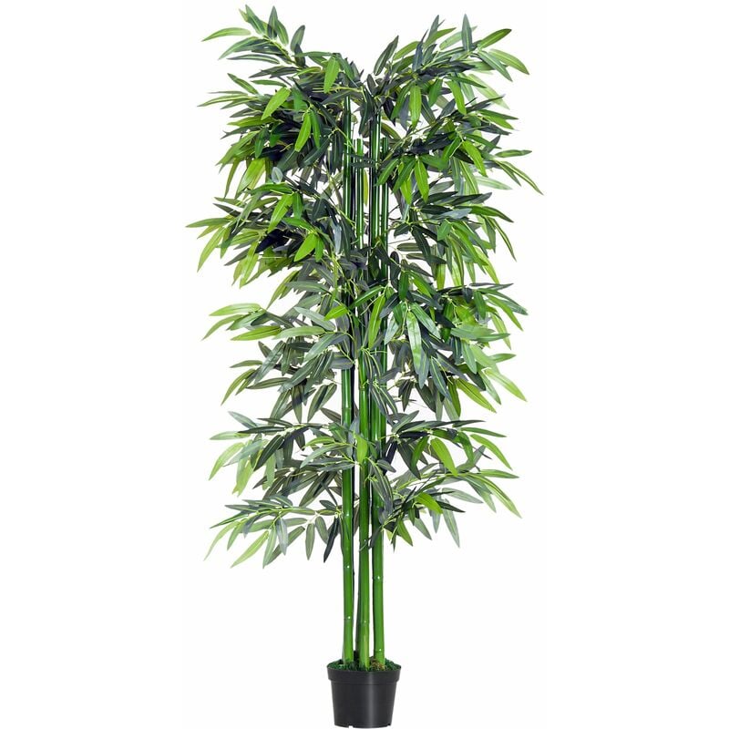 foto del prodotto giordanoshop pianta artificiale di bamb h180 con vaso verde