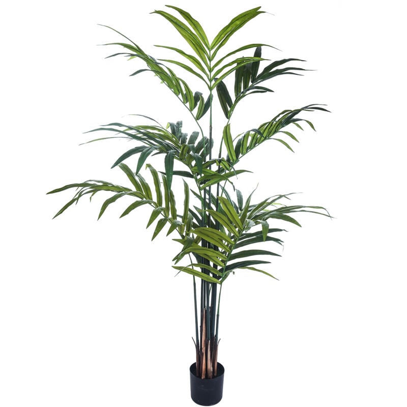 foto del prodotto giordanoshop pianta artificiale kenzia con vaso h 210 cm
