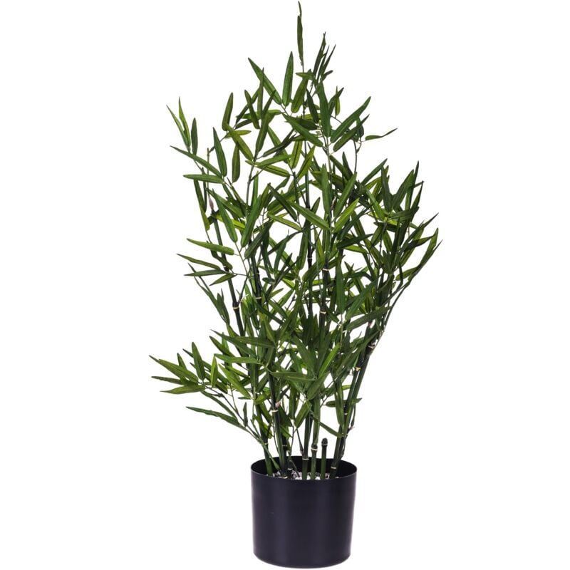 foto del prodotto giordanoshop pianta artificiale mini bamboo con vaso h 76 cm