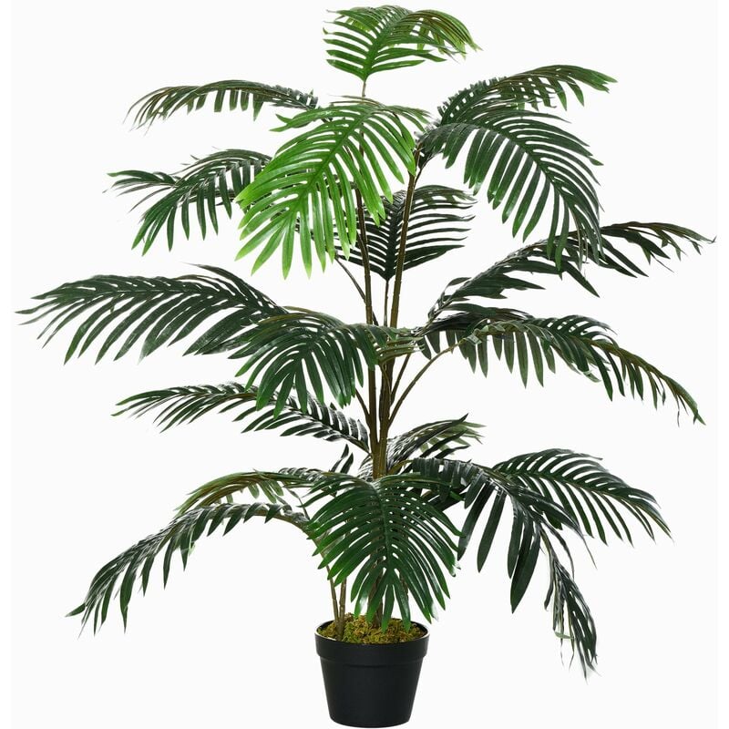 immagine 0 del prodotto giordanoshop pianta artificiale palma h140 cm con vaso verde