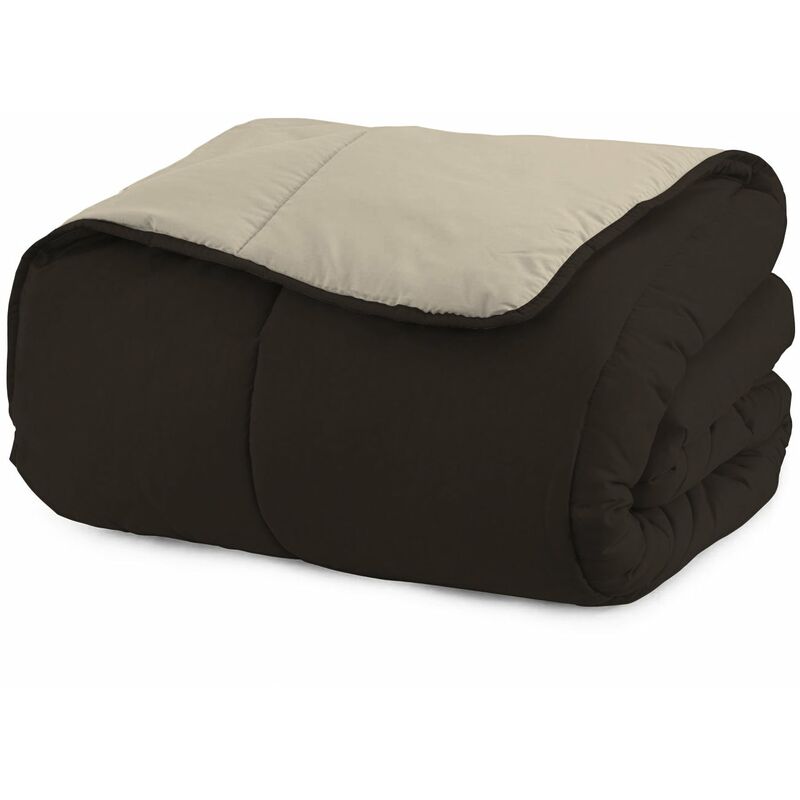 immagine 0 del prodotto giordanoshop piumino 1 piazza e mezzo invernale in microfibra 200gr doubleface pigna crema