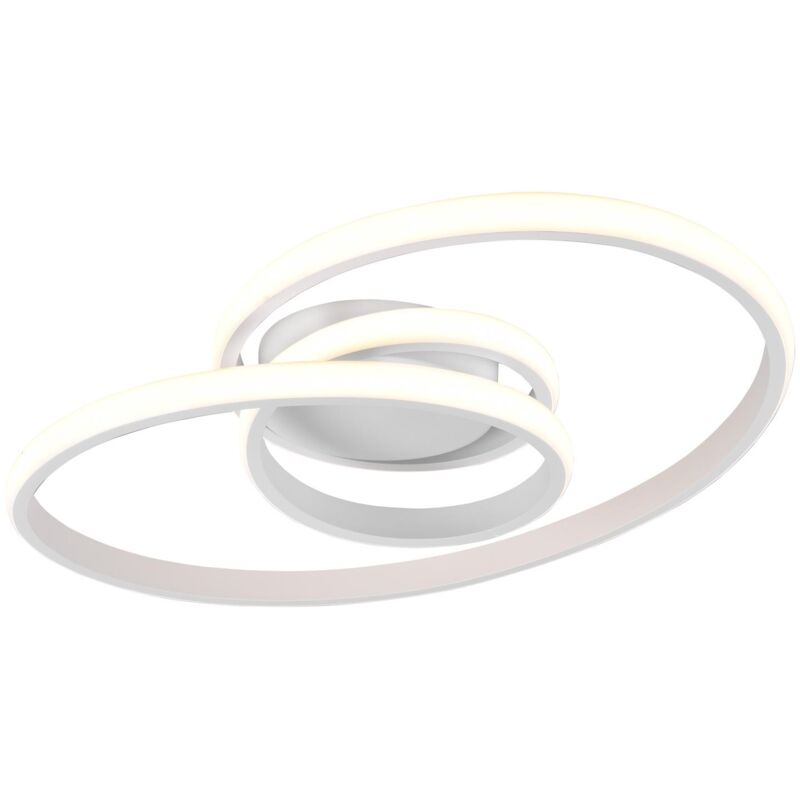 foto del prodotto giordanoshop plafoniera da interno a led in metallo bianco opaco