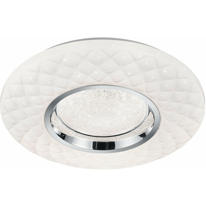foto del prodotto giordanoshop plafoniera da interno a led in plastica bianco