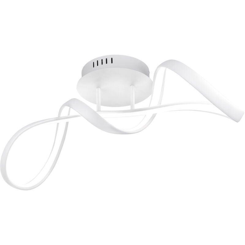 foto del prodotto giordanoshop plafoniera da interno a led smd in metallo bianco opaco