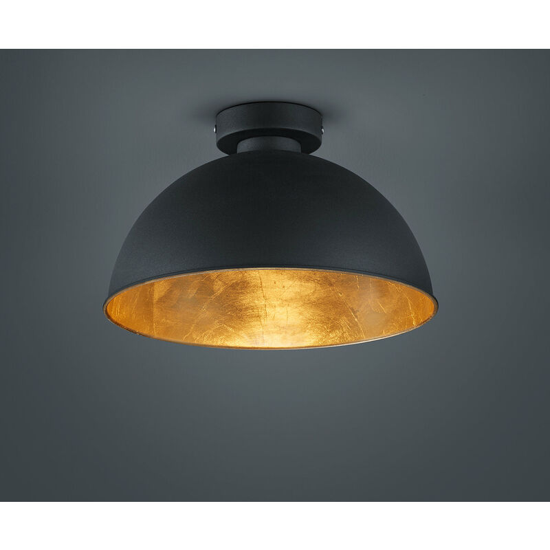 foto del prodotto giordanoshop plafoniera da interno e27 in metallo nero