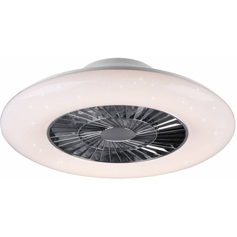 foto del prodotto giordanoshop plafoniera ventilatore da interno a led in plastica