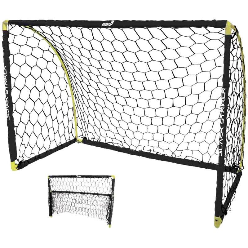 foto del prodotto giordanoshop porta da calcio 180x91x122 cm in plastica black striker nera