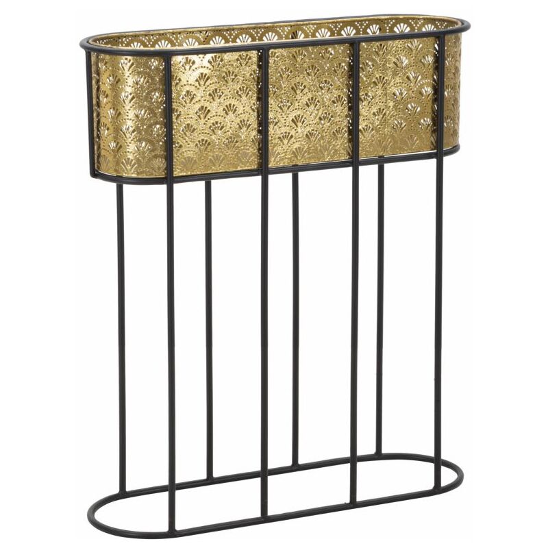 foto del prodotto giordanoshop porta vasi oval 60x20x70 cm in ferro