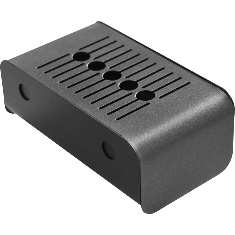 foto del prodotto giordanoshop posacenere da muro 23,5x13,2xh18,7 cm in acciaio con contenitore interno estraibile nero