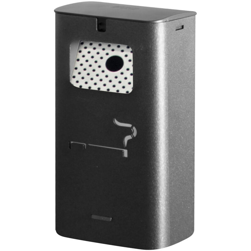 foto del prodotto giordanoshop posacenere da terra 17,5x10,5xh34 cm in acciaio verniciato con contenitore interno nero