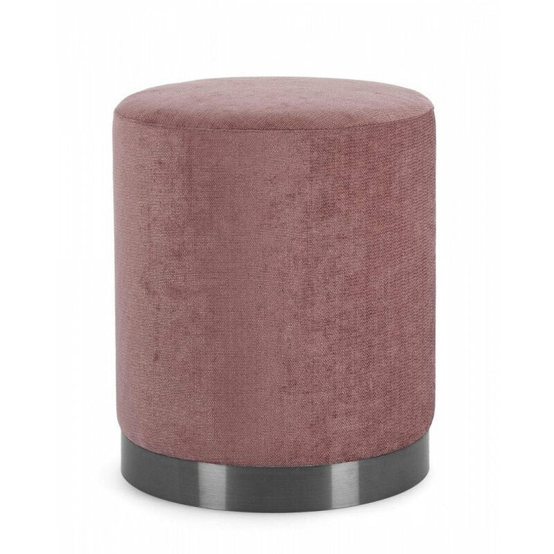 foto del prodotto giordanoshop - pouf 35x42 cm ernestine in tessuto rosa