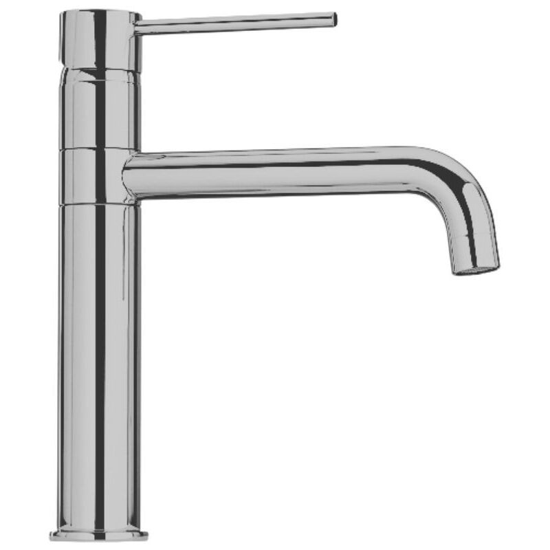 foto del prodotto giordanoshop rubinetto cucina miscelatore monocomando lavello girevole in ottone paini cromato satinato