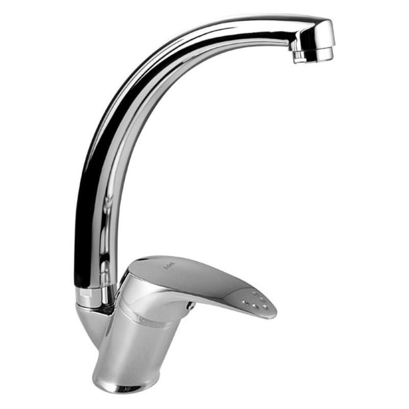 foto del prodotto giordanoshop rubinetto cucina miscelatore monocomando lavello in ottone v2 cromato