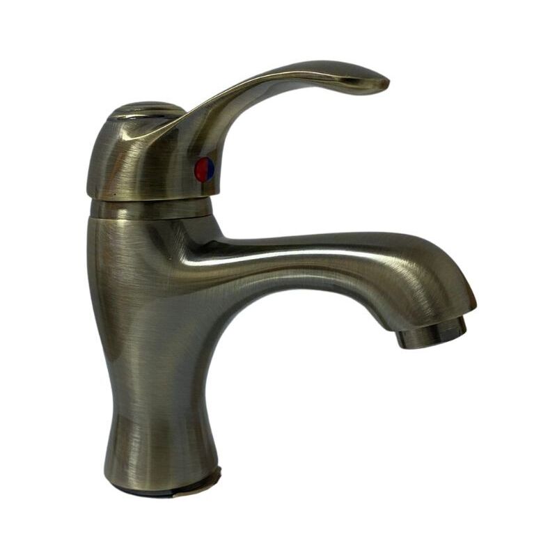 foto del prodotto giordanoshop rubinetto miscelatore monocomando lavabo in ottone bologna antico