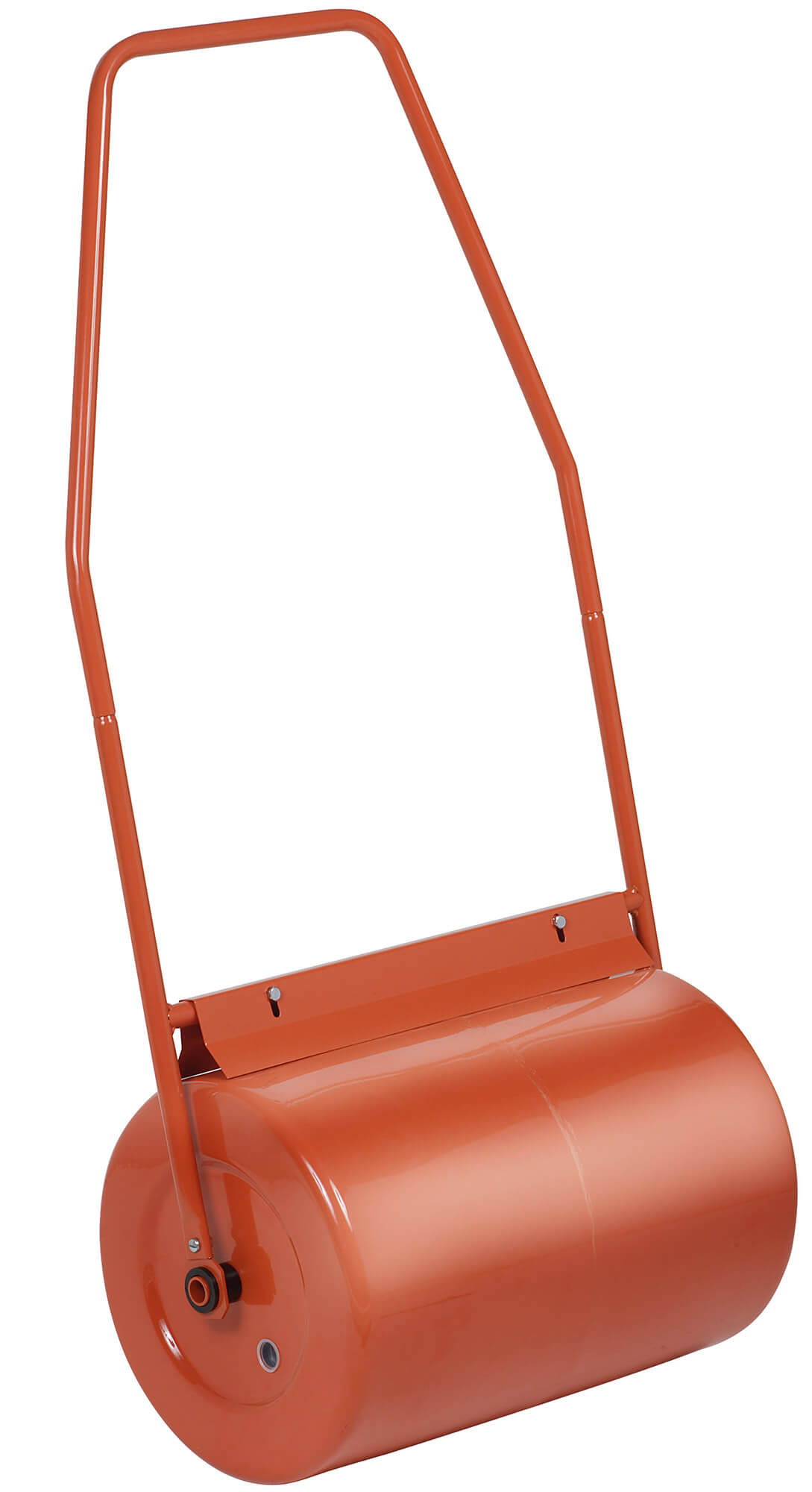 foto del prodotto giordanoshop rullo compressore per prato 44kg in acciaio 30x44cm agrati rosso