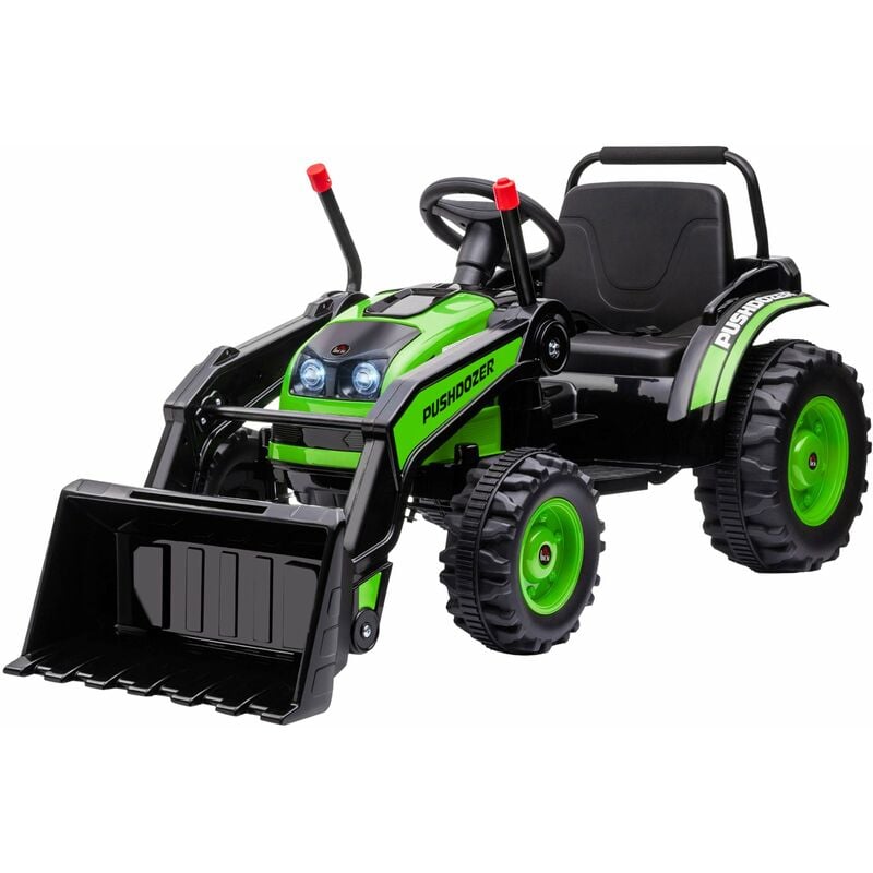 foto del prodotto giordanoshop ruspa elettrica per bambini 6v con suoni e luci verde
