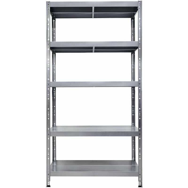 foto del prodotto giordanoshop scaffale in metallo 5 ripiani 100x40x195 cm maciste zincato