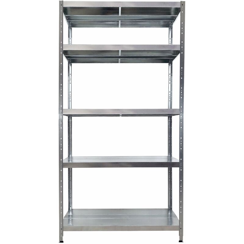 foto del prodotto giordanoshop scaffale in metallo 5 ripiani 120x50x234 cm maciste zincato