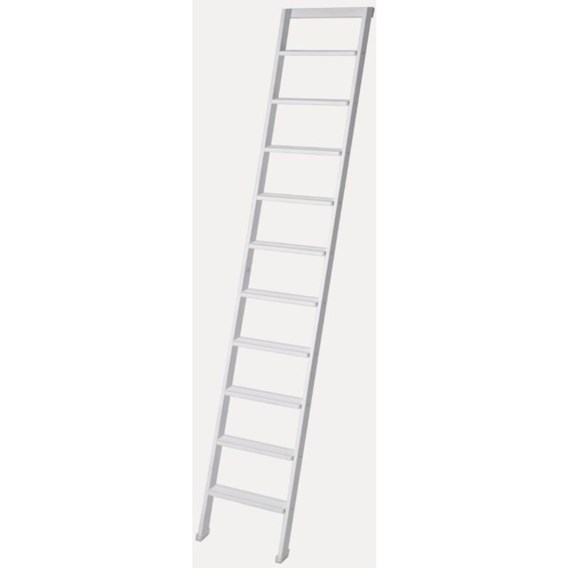 foto del prodotto giordanoshop scala appoggio in legno 10 gradini h250 cm laccato bianco