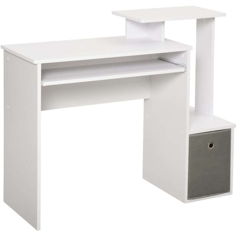 foto del prodotto giordanoshop scrivania da ufficio 100x40x86,6 cm in truciolare bianco