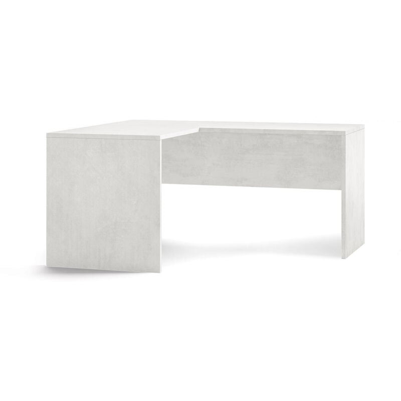 foto del prodotto giordanoshop scrivania da ufficio angolare sinistra 160x76x150 cm ossido bianco