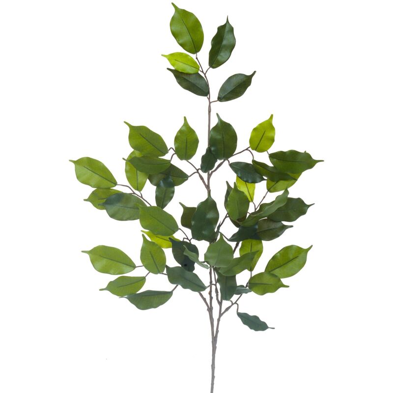 foto del prodotto giordanoshop set 12 rami di ficus artificiale con 42 foglie altezza 60 cm verde