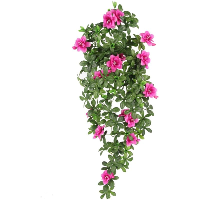 foto del prodotto giordanoshop set 2 azalea artificiale pendente 80 cm rosa