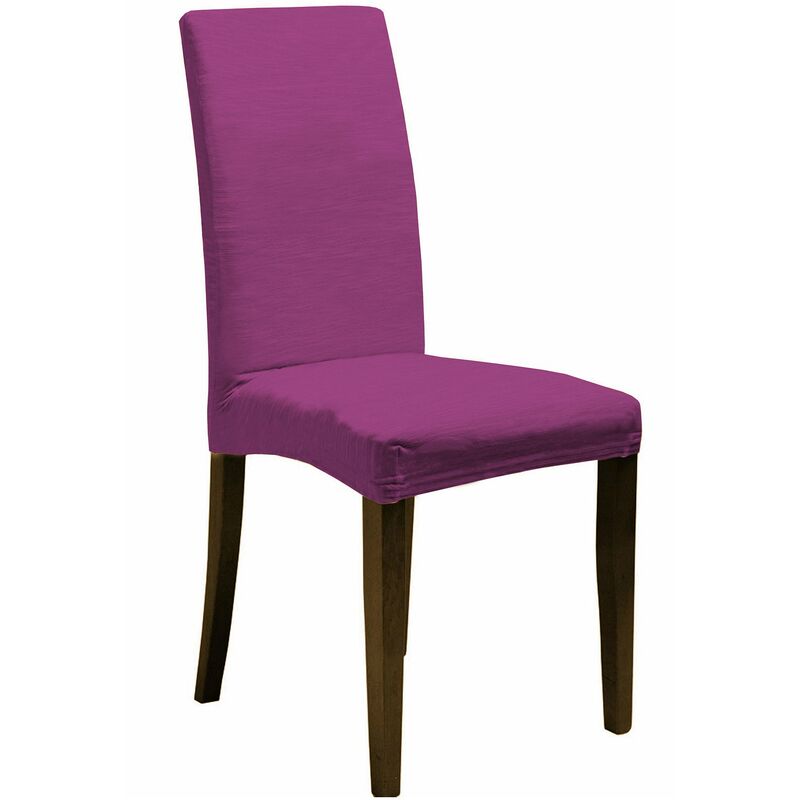 foto del prodotto giordanoshop set 2 coprisedie con schienale elasticizzati in poliestere fucsia