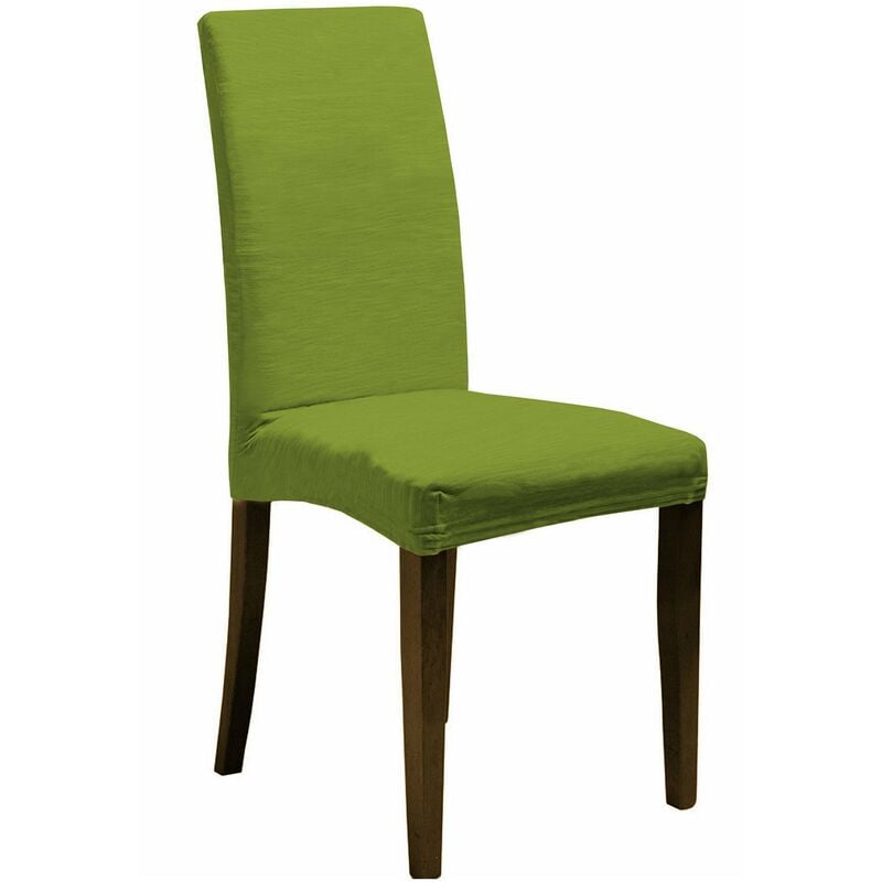 foto del prodotto giordanoshop set 2 coprisedie con schienale elasticizzati in poliestere verde mela