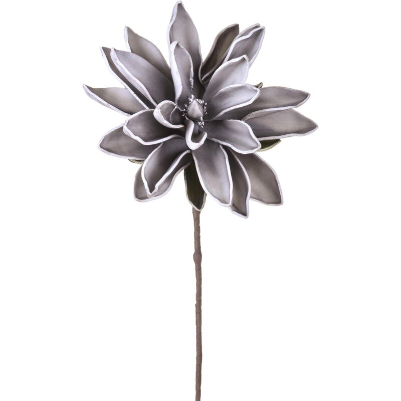 foto del prodotto giordanoshop set 2 fiori di ninfea artificiali altezza 88 cm grigio