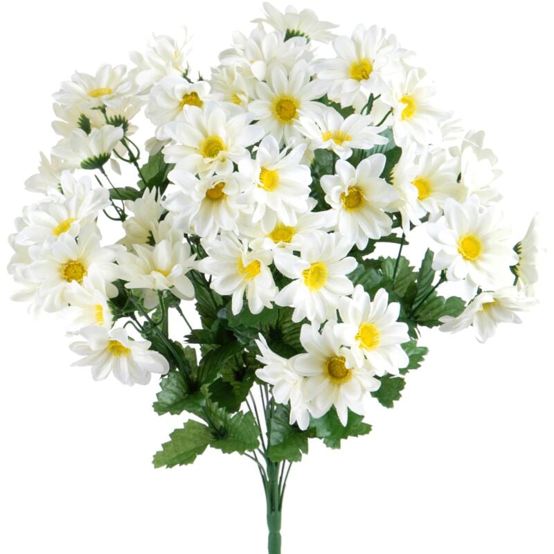 foto del prodotto giordanoshop set 2 mazzi artificiali di 18 margherite h 61 cm