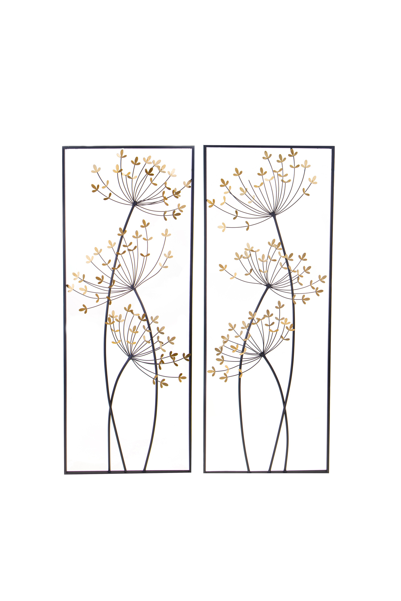 foto del prodotto giordanoshop set 2 quadri ferro 70x3x90 cm