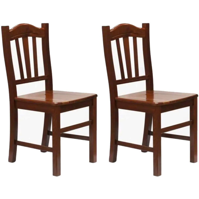 immagine 0 del prodotto giordanoshop set 2 sedie 46x95x47 cm in legno noce classico silvana
