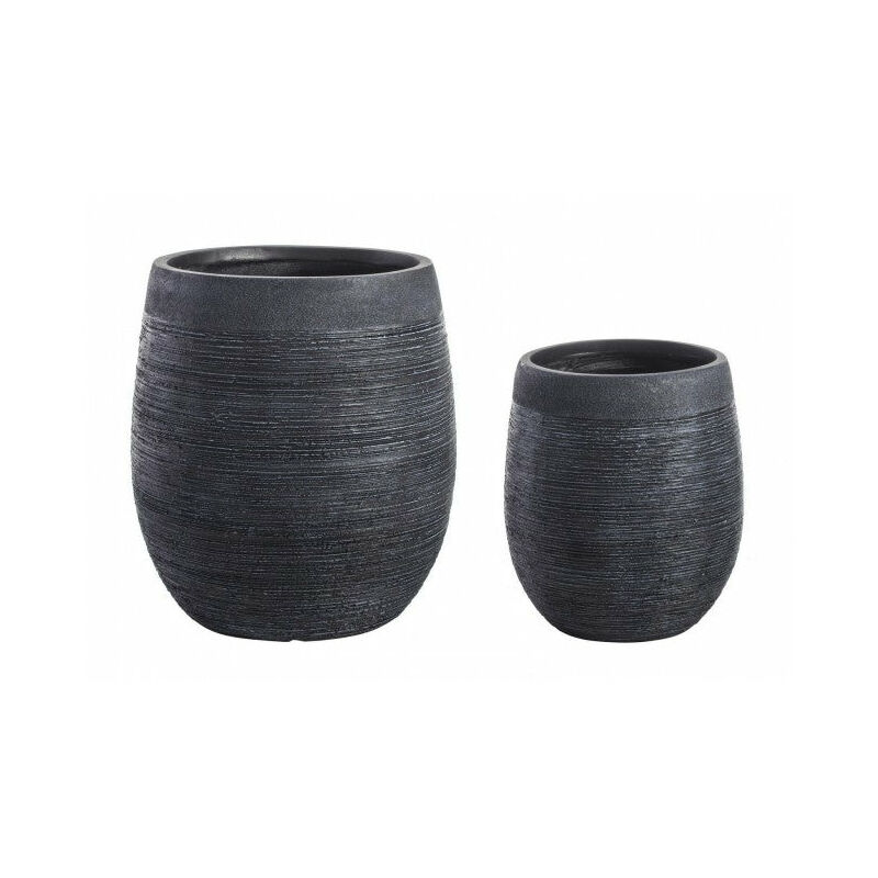 foto del prodotto giordanoshop set 2 vasi graffiti bomb nero