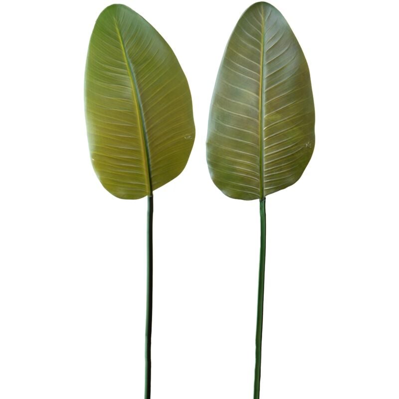 foto del prodotto giordanoshop set 3 foglia artificiali banano 110 cm