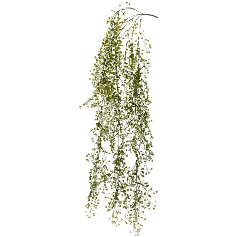 foto del prodotto giordanoshop set 3 pendenti mini foglia artificiali altezza 94 cm verde