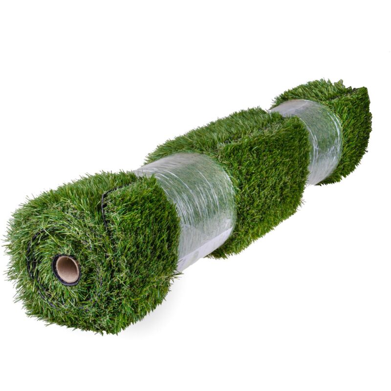 foto del prodotto giordanoshop set 4 erba sintetica per giardino 37 mm 4mq verde