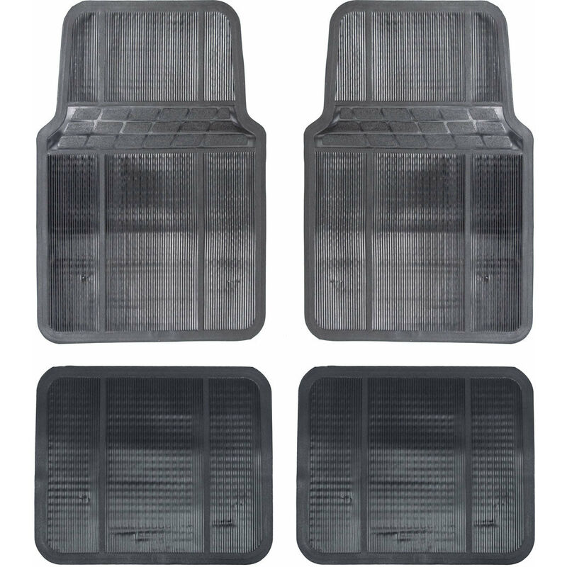 foto del prodotto giordanoshop set 4 tappetini per interni auto in gomma antiscivolo universali impermeabili