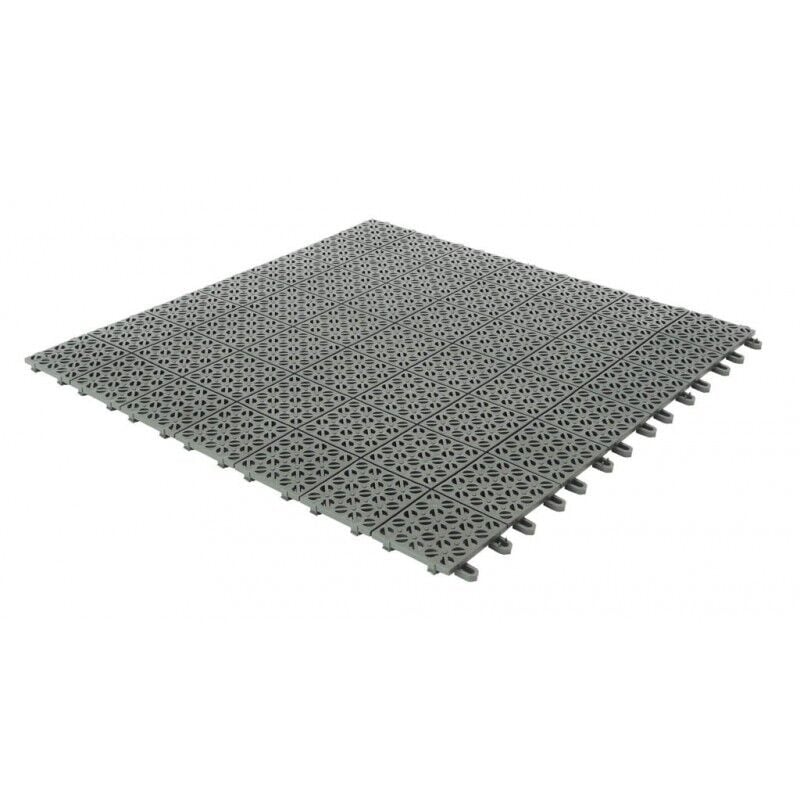 foto del prodotto giordanoshop set 6 piastrelle flessibili in plastica 55,5 x 55,5 cm da esterno drenanti e autobloccanti