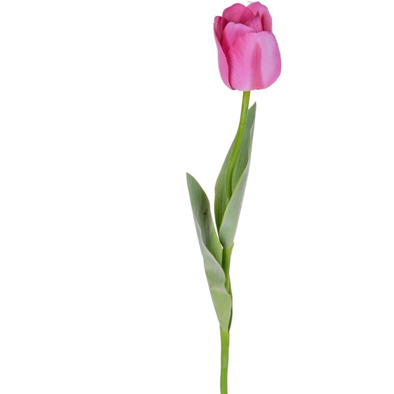 foto del prodotto giordanoshop set 6 tulipani artificiali con foglie altezza 67 cm rosa