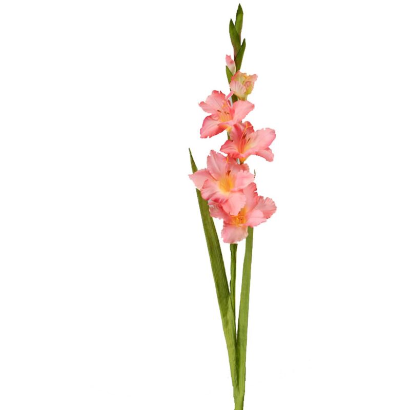 foto del prodotto giordanoshop set 8 fiori artificiali di gladiolo mini altezza 74 cm rosa