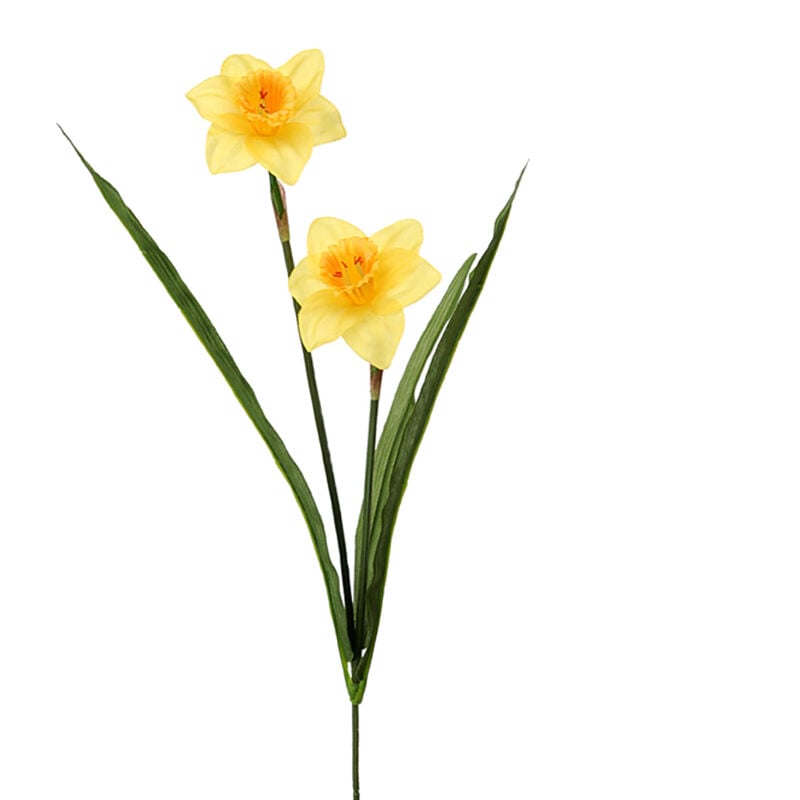 foto del prodotto giordanoshop set 8 rami artificiali narciso con 6 fiori h 70 cm